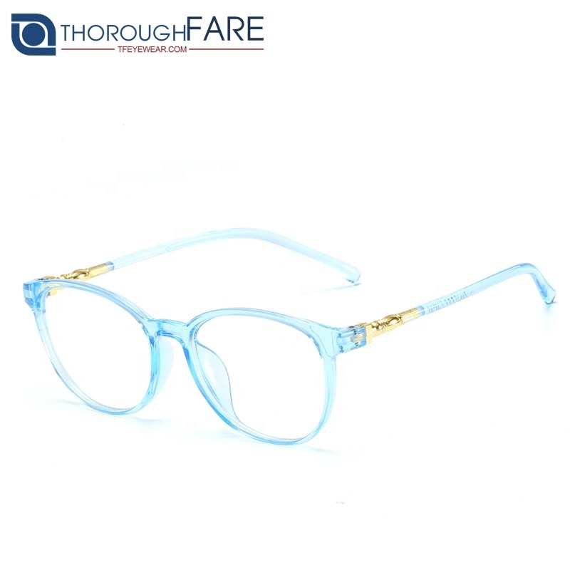 New fashion custom men retro frame transparent women optical frame glasses