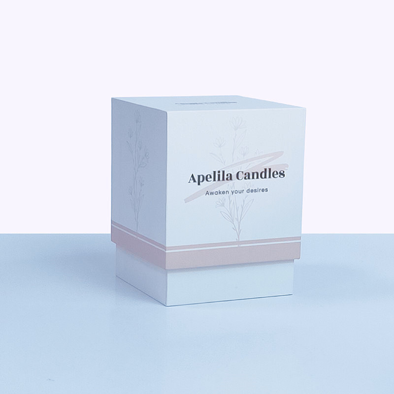 Wholesale Empty Square Rigid Paper black candle box luxury custom packaging box candle jar gift box packaging for shipping