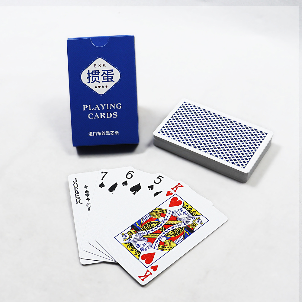 High quality durable classical German black core poker playing cards deck of card game for sale