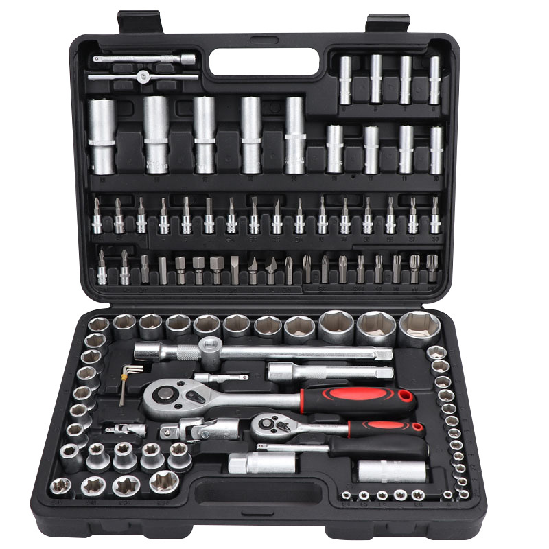 1/2 1/4  3/8 216 pcs car tool kit set box impact socket ratchet tool set impact socket ratchet wrench set tools