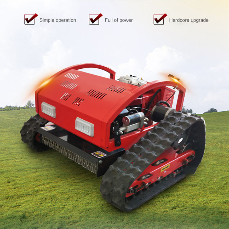 Approve Grass Cutting Machine Crawler Brush Cutter For Agriculture electric remote control AI robot lawn mower