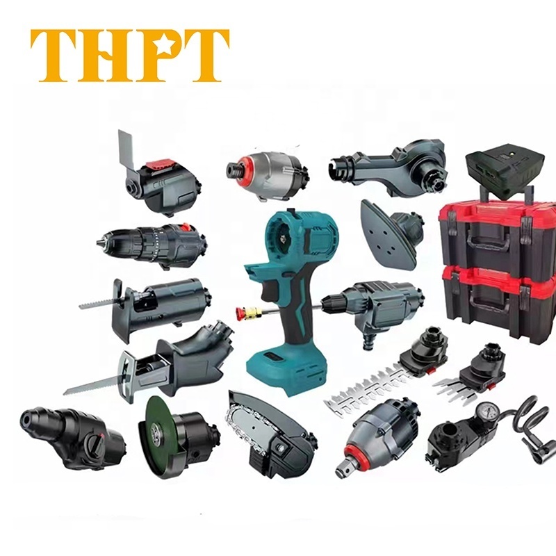 6-14 Pcs 21V Battery Brushless Cordless Multi Tools Power Tools Electric Saw Polisher Drill Combo Kit Wrenches Tool Set Box