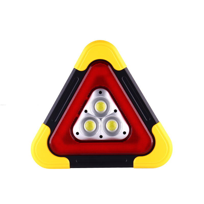 Cob Lamp USB Rechargeable Road Light Mode Red Vehicles Emergency Safety Triangle Led Flashing Warning Strobe Lights