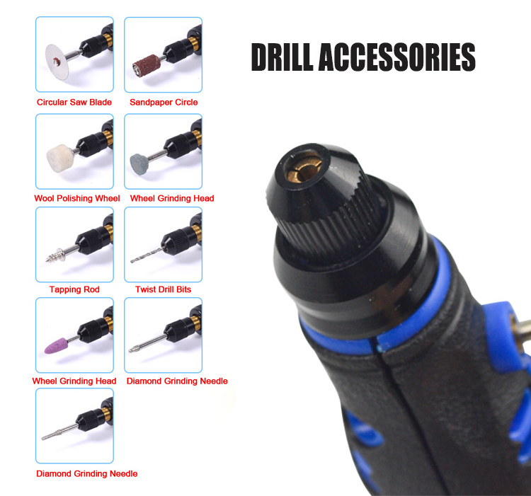 THPT DC 5V Mini Electric Grinder Polisher Drill Variable Engraving Pen Tools Electric Drill Kit Variable Speed Grinder Pen