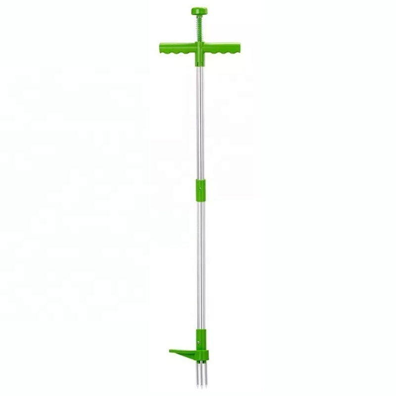 Outdoor Portable Multifunction Weeder Transplant Aluminium Lawn Stand Up Root Claw Weeder Remover Weed Puller For Garden