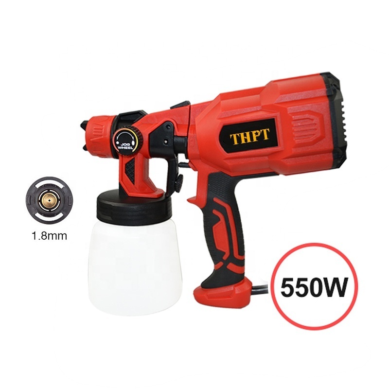 THPT 550W 800ml 32000rpm Portable Automotive Power Tool Wood And Wall Electric Sprayer Spray Gun Paint Machine