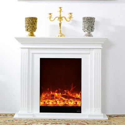 Hot Selling Modern Solid Marble Electric Fireplace With Heater