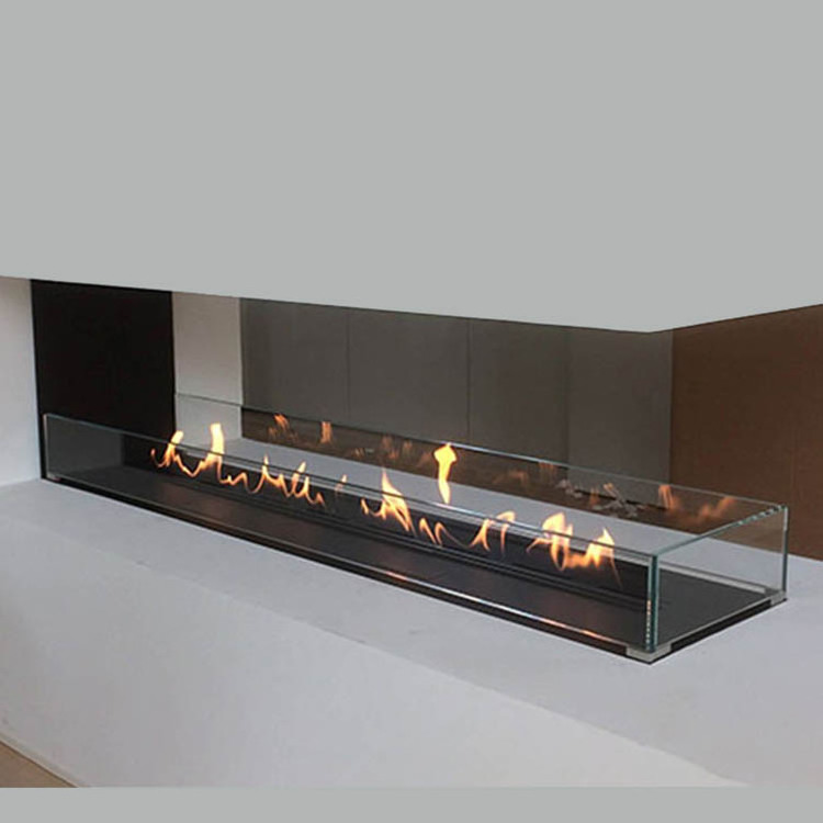 C 48 inch intelligent stainless steel automatic smart bio ethanol fireplace burner insert