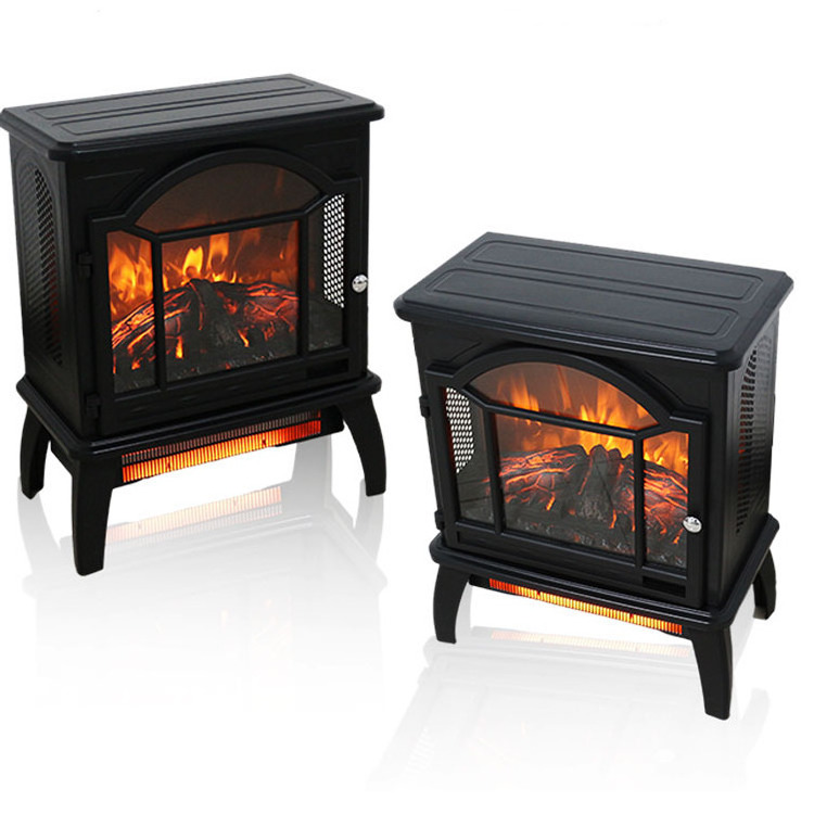 Classic Indoor Small European Home Stay Heater Wood Burning Fireplace