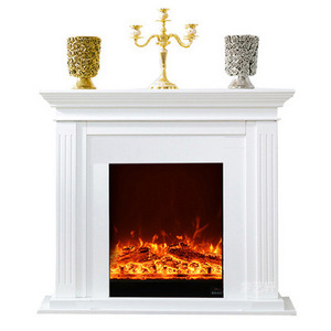 Hot Selling Modern Solid Marble Electric Fireplace With Heater