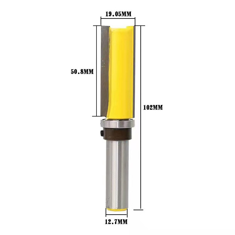 Supplier 4PC 1/4 inch shank profiling milling cutter flush Trim Router Bit set Tenon Cutter face milling cutter for woodworking