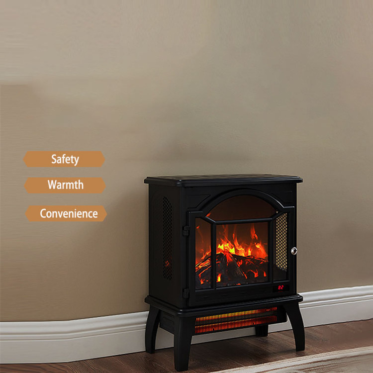 Classic Indoor Small European Home Stay Heater Wood Burning Fireplace