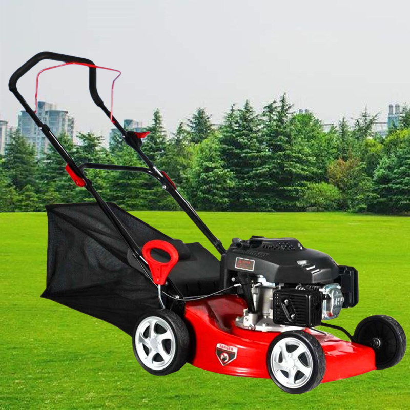 Gasoline Lawn Mower Tractor Small Four Stroke 20 Inch Industrial 230V 4000W Standard 20 Inch Hand Push 3 Years 3 1/4in 60L 173CC