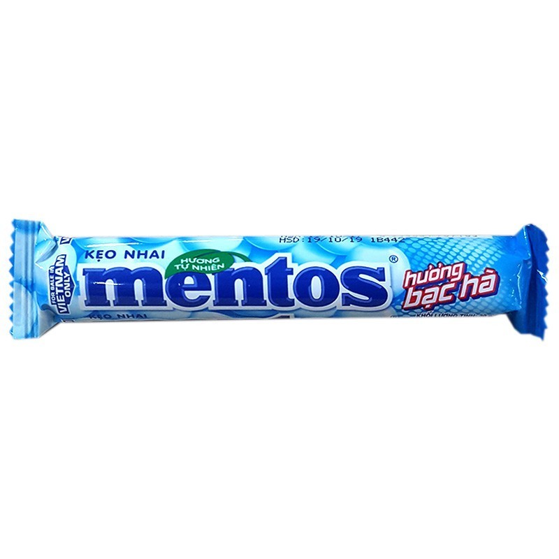 [THQvn] Mentoz Chewing gum  Rainbow/Mint 30gr x 16 rolls x 24 packs/ carton