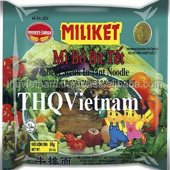 [THQ VIETNAM ] MILIKET Beefsteak Instant Noodles 65g*24packs/ OEM instant noodle