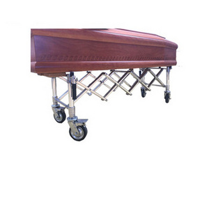 quality THR-CTF04 Stainless steel funeral coffin cart