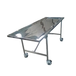 THR-104 Funeral Products Foldable Embalming Table Stainless Steel Anatomy Dissection Table