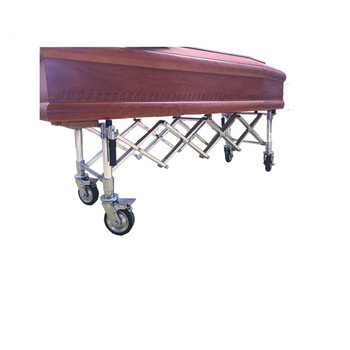 THR-CTF04 Stainless steel folding funeral casket trolley