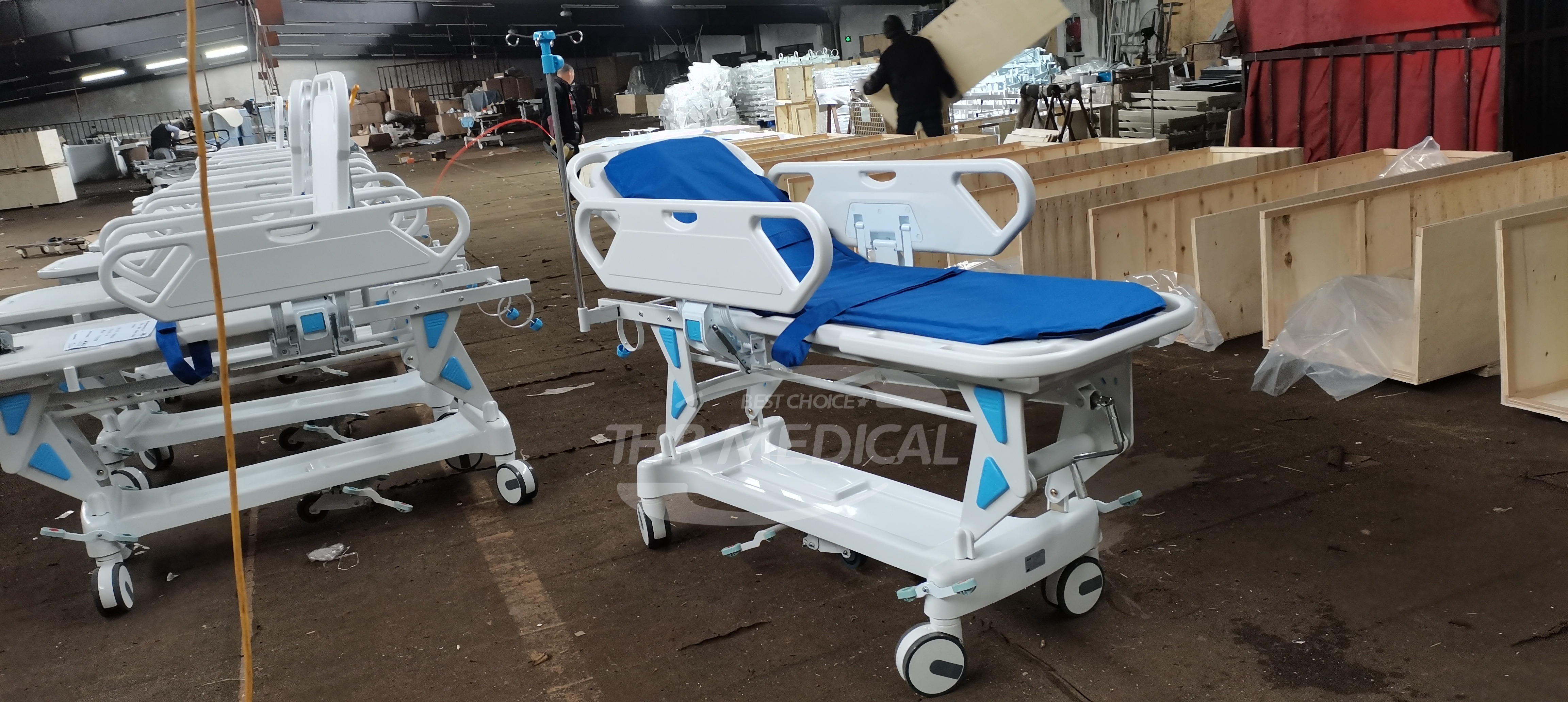 THR-111 Factory Price Hospital Furniture Ambulance Transport Stretcher Chart Emergency Stretcher