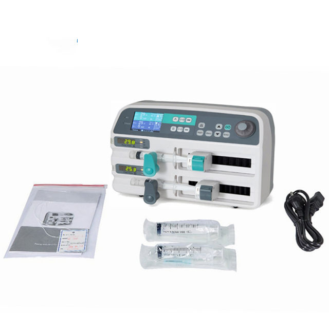 THR-SP71 Medicla Double Channel Portable Syringe Pump Price Dual Channel Syringe Pump For ICU