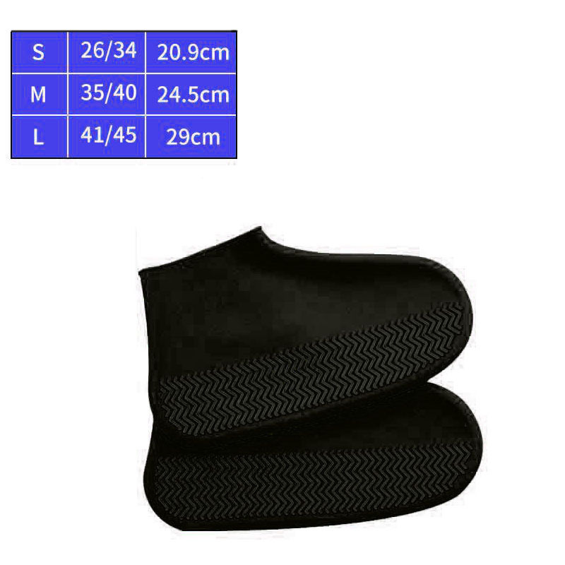 2024 New Yingyuan  Silicone rain shoes cover outdoor rain non-slip waterproof shoe cover