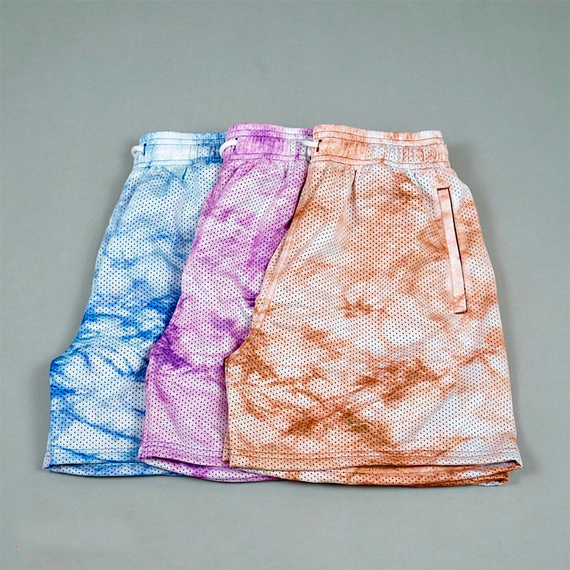 Custom Logo Color Double Layer Designer Mesh Shorts Lining Summer Sublimation Custom Blank Short Men Mesh Shorts