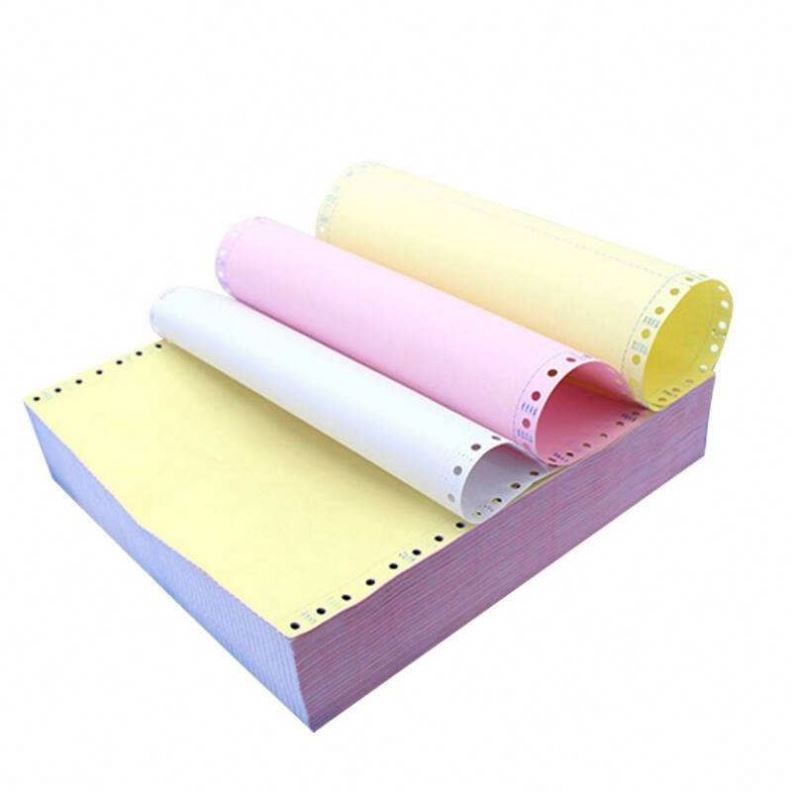 Low Price 2 Ply Manufacturer Continuous Printing Receipt Carbonless Copy Ncr Paper