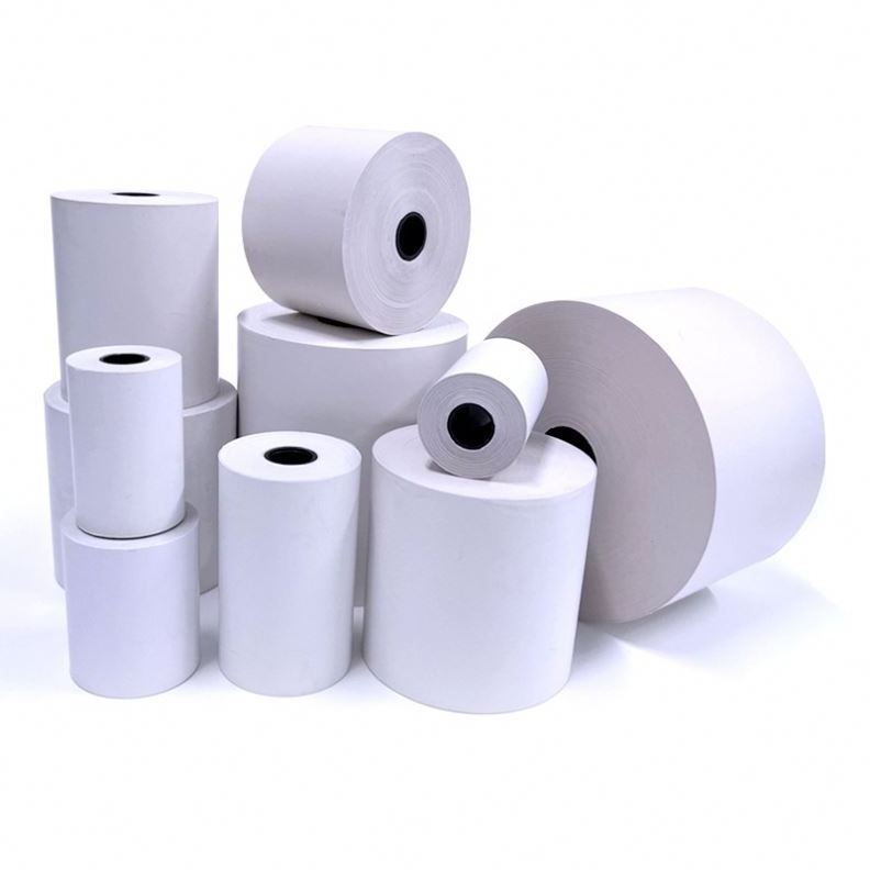 Direct Thermal Paper In Cheap Price Pos Receipt Paper 80mm 57mm Single Cash Register Paper Pos Machine 100% Wood Pulp