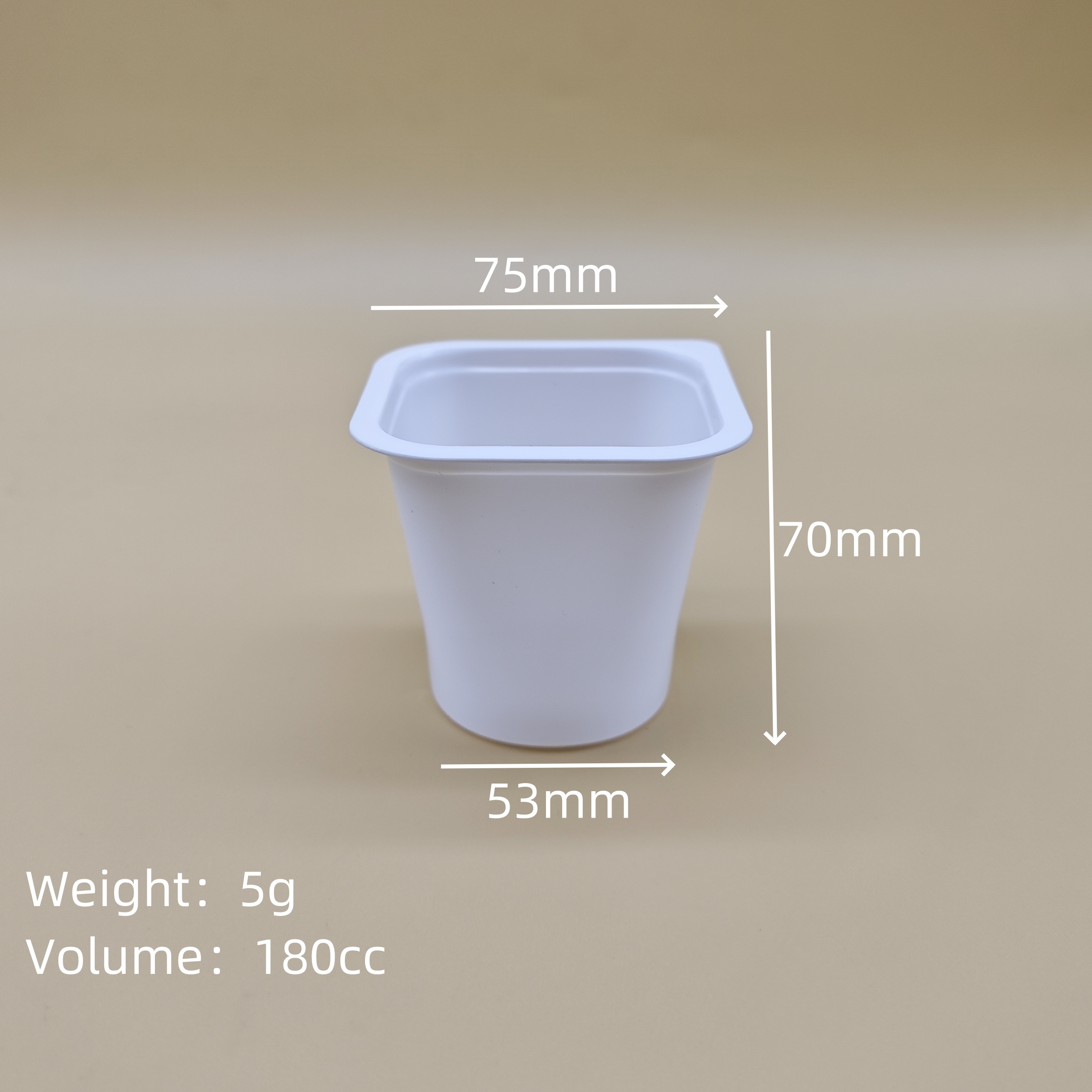 Professional Biodegradable Mini Ice Cream Containers Square Yogurt Plastic Cup Tub Good Quality Pudding Box