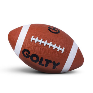 Custom Double Color Good Grip Logo Official Size 6 American Football