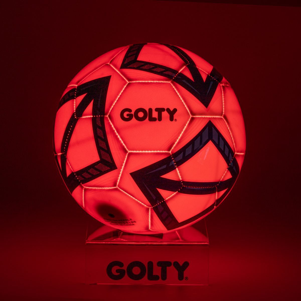 Size 5 luminous light up glow in the dark LED rubber soccer ball