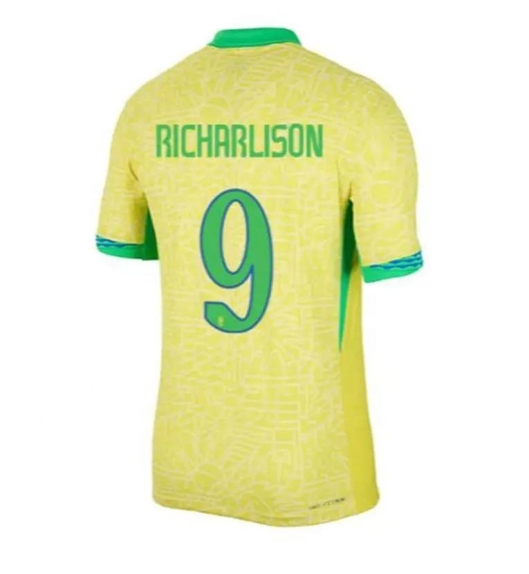 2024 Brazil Soccer Jersey NEYMAR JR Brasil CASEMIRO Team G.JESUS P.COUTINHO Home Away Men Kids L.PAQUETA T.SILVA PELE VINI JR