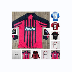 AC MILANS Kaka Inzaghi retro soccer jerseys Pato Cafu Maldini Nesta Pirlo Seedorf Gattuso Ronaldo vintage classic football shirt