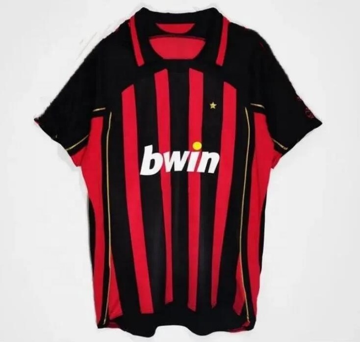 AC MILANS Kaka Inzaghi retro soccer jerseys Pato Cafu Maldini Nesta Pirlo Seedorf Gattuso Ronaldo vintage classic football shirt