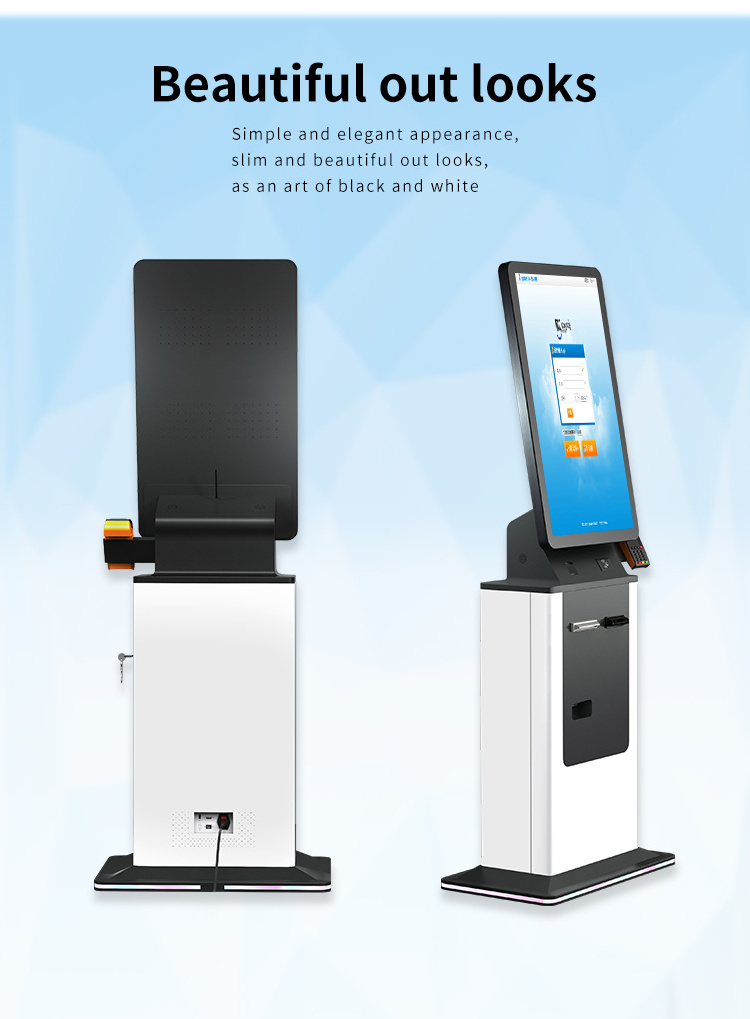 Crtly ticket machine touch kisok cash exchange machine currency exchange machineatm machine withdrawal payment  cash acceptor