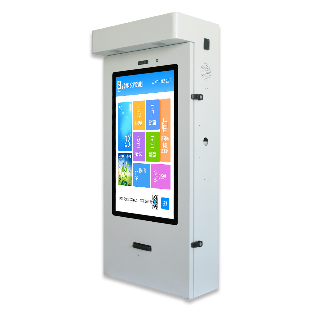 wall mount touch screen self ordering drive thru order system self service electronic kiosk