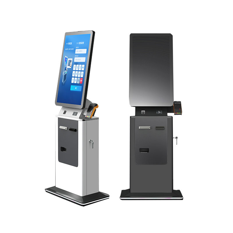 Crtly ticket machine touch kisok cash exchange machine currency exchange machineatm machine withdrawal payment  cash acceptor