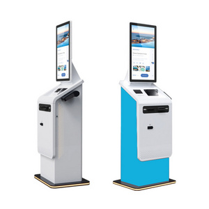 Crtly Multifunctional Self Service Financial Kiosk Online bank ATM terminal with cash in and cash out currency exchange machine