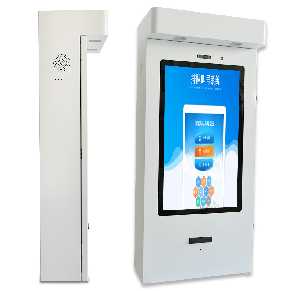 wall mount touch screen self ordering drive thru order system self service electronic kiosk