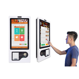 self ordering kiosk in restaur self service cash receiver parking payment machine