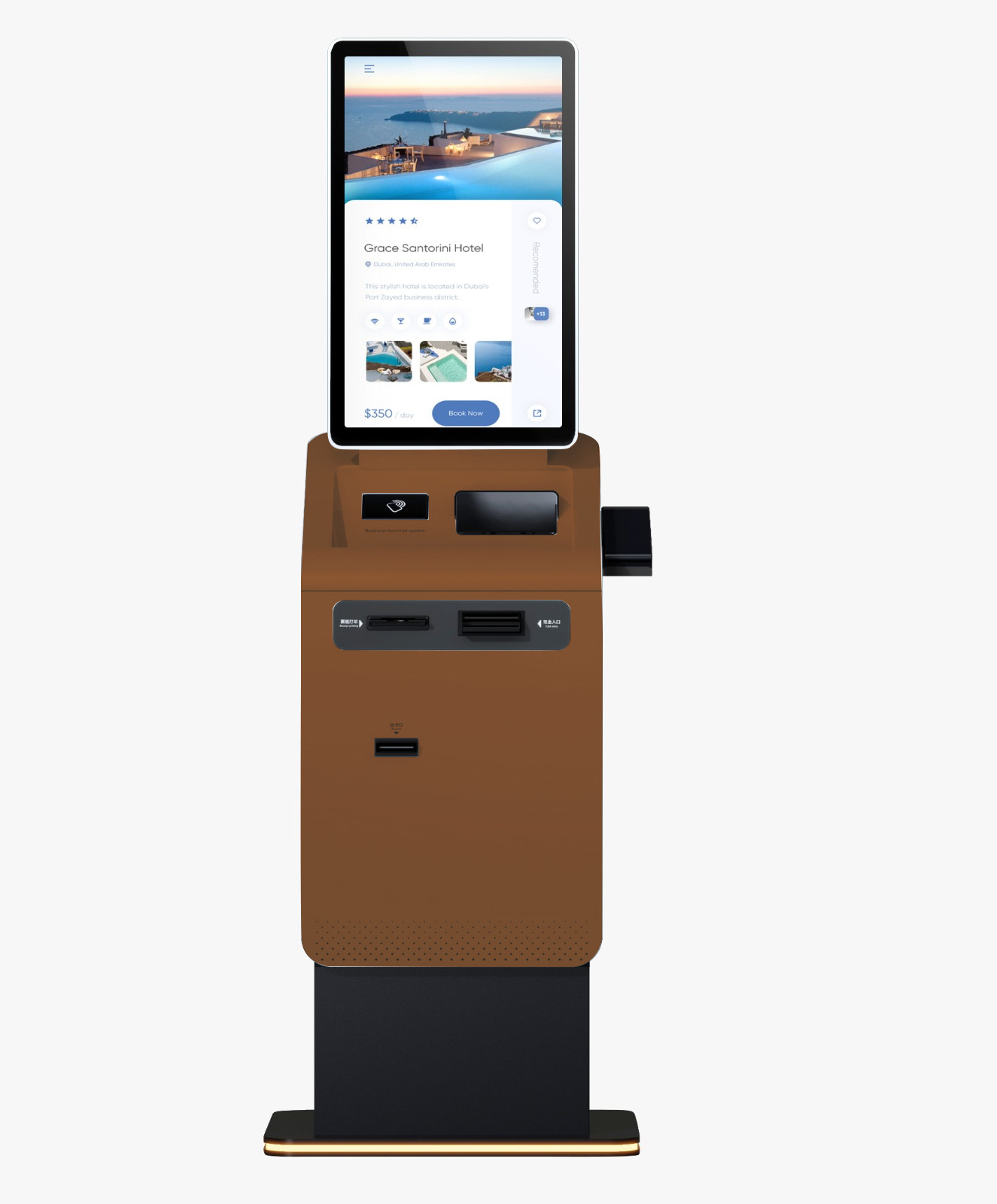 Crtly Multifunctional Self Service Financial Kiosk Online bank ATM terminal with cash in and cash out currency exchange machine