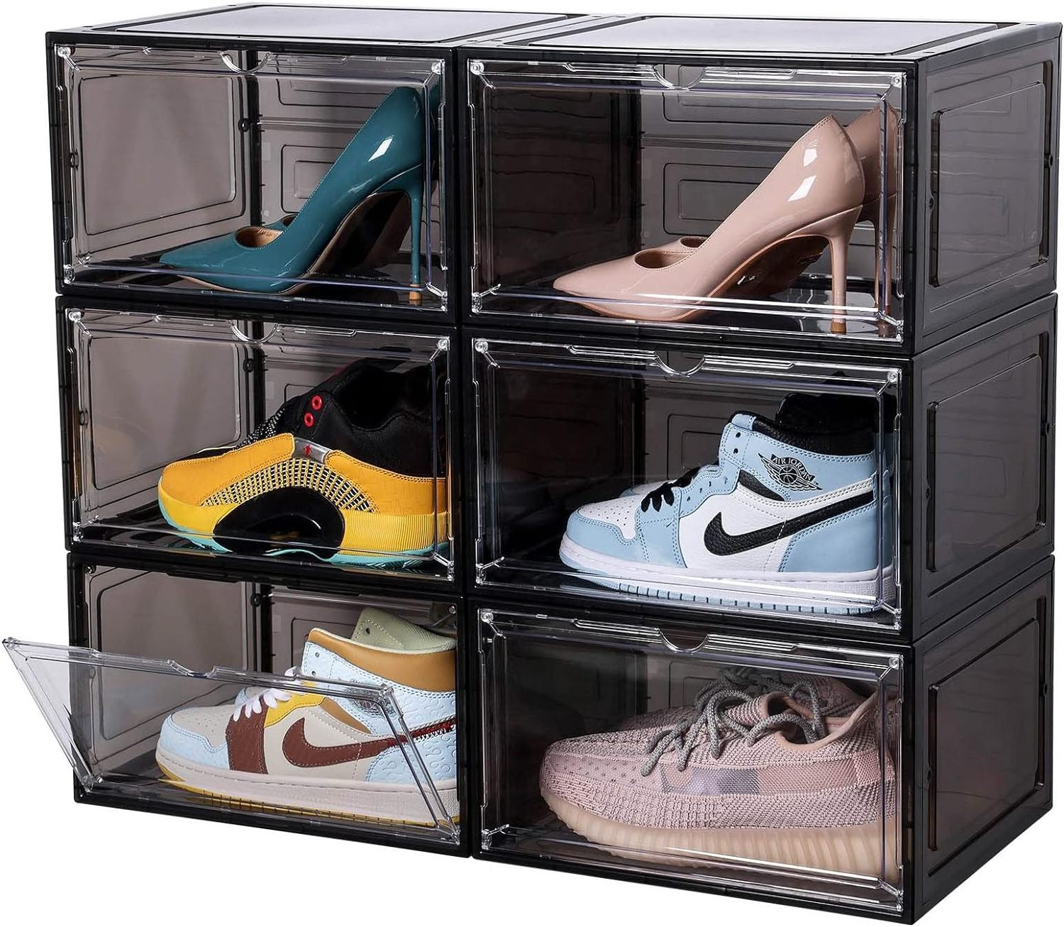 pvc transparent plastic shoe boxes  shoe box for high heels