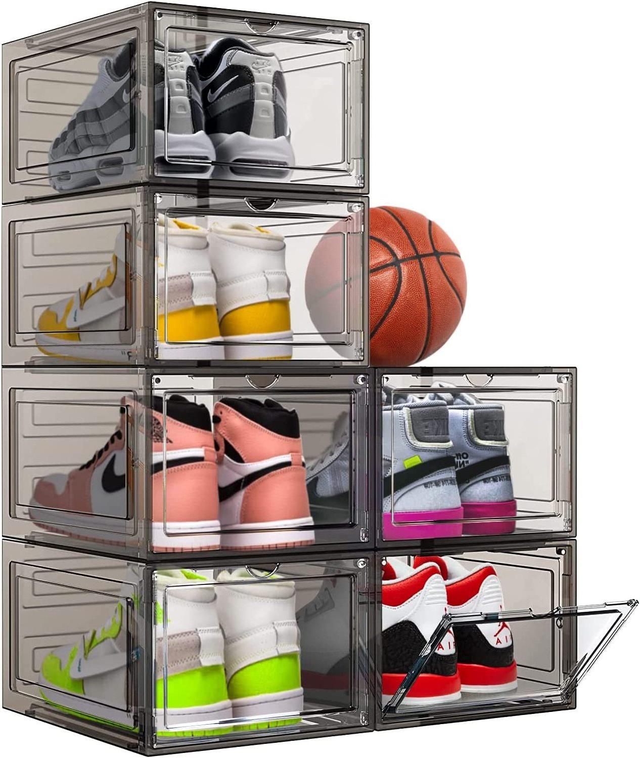 Display Case Plastic Shoe Box Storage