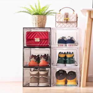 Shoe Storage Organizer for Closet,Stackable Shoe Storage Box for Entryway,Cube Storage Cabinet,Organizador De Zapato