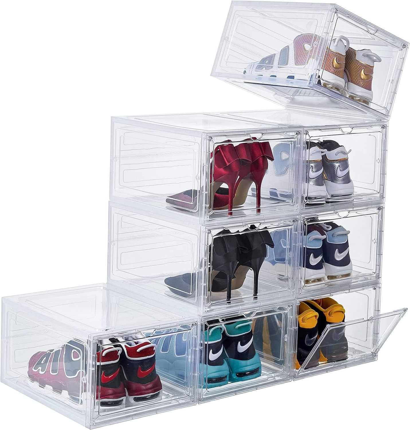 shoe storage box clear  acrylic shoe storage box stackable