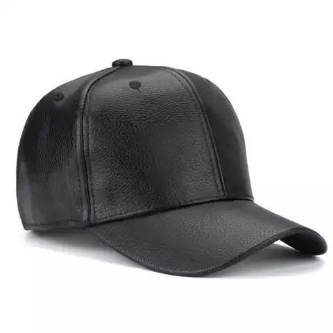 leather p cap baseball cap with custom logo