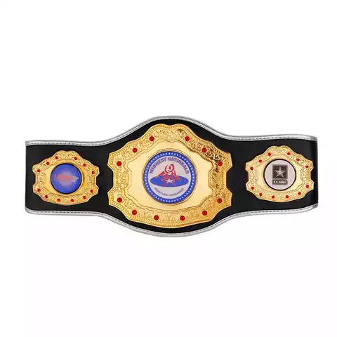 Whole Sale Custom High Quality leather or PU Leather Zinc Alloy  Championship Belt