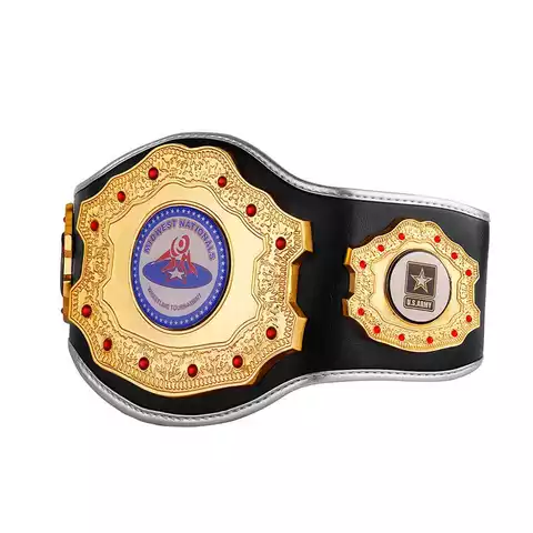 Whole Sale Custom High Quality leather or PU Leather Zinc Alloy  Championship Belt