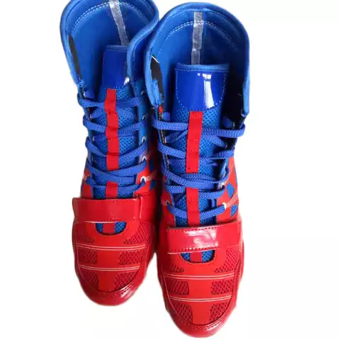 Wholesale custom professional leather sport boots boxing shoes for men