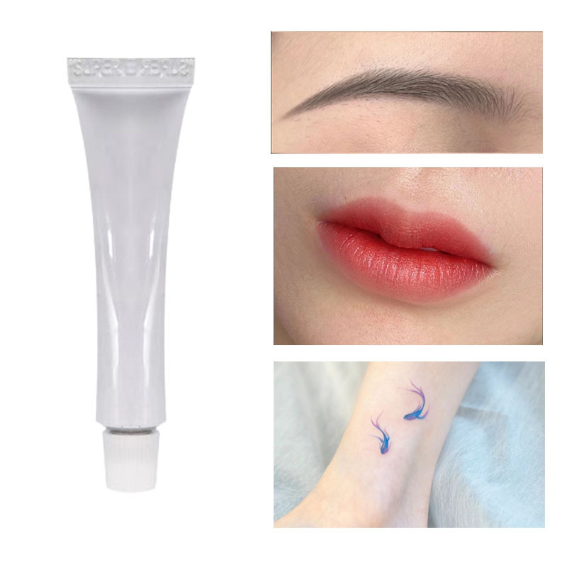 Wholesale white tattoo cream for eyebrows eyeliner lips natural painless tattoo cream